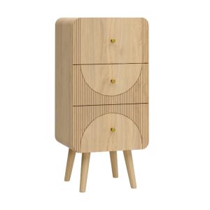 WOODEN BEDSIDE CABINET