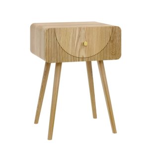 WOODEN BEDSIDE CABINET